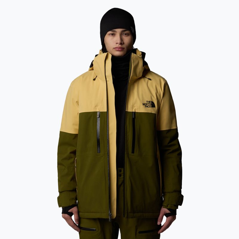 Kurtka narciarska męska The North Face Chakal lichen gold/forest olive 4