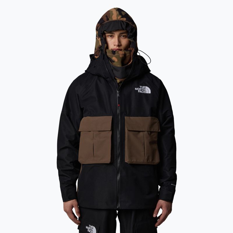 Kurtka narciarska męska The North Face Dragline black/smokey brown