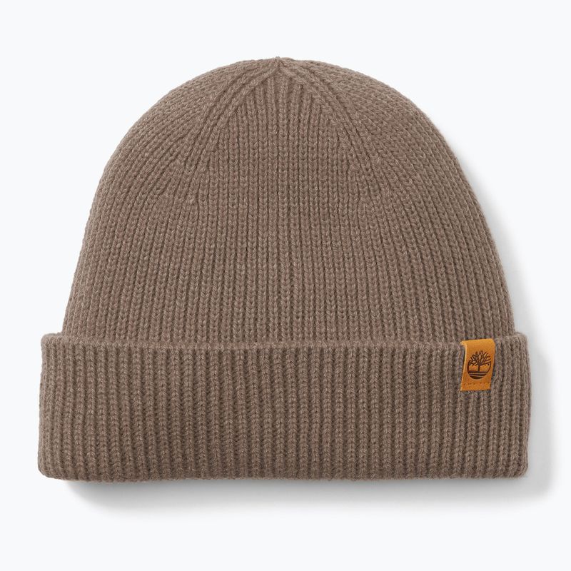 Czapka zimowa Timberland Fisherman Beanie chocolate chip