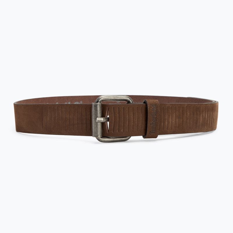 Pasek do spodni męski Timberland 35 mm Nubuck Belt dark brown 3