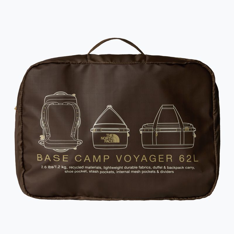 Torba podróżna The North Face Base Camp Voyager Duffel 62 l smokey brown/khaki stone 4