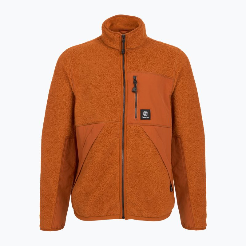 Bluza polarowa męska Timberland Sherpa Mix Media Fleece umber
