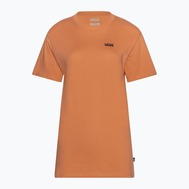 Koszulka damska Vans Left Chest Logo carnelian