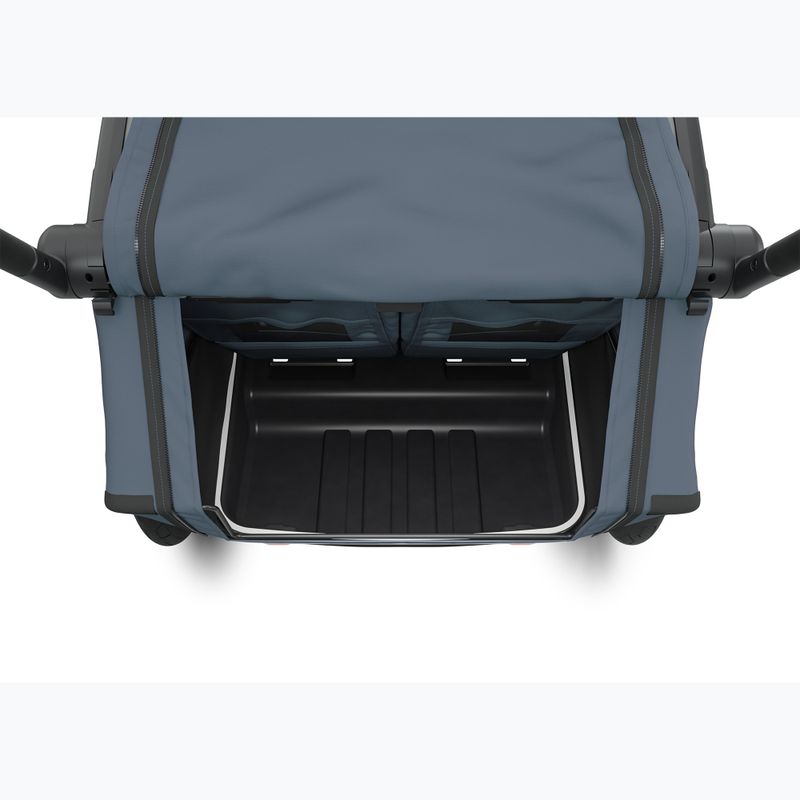 Przyczepka rowerowa dwuosobowa Thule Chariot Cab dark slate 2