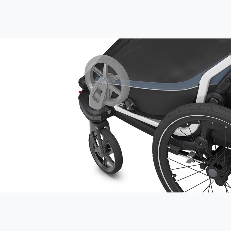 Przyczepka rowerowa dwuosobowa Thule Chariot Cab dark slate 6