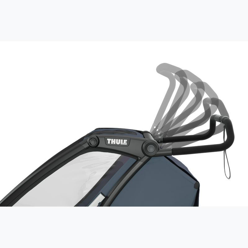 Przyczepka rowerowa dwuosobowa Thule Chariot Cab dark slate 7