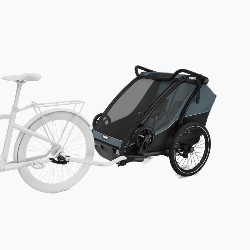Przyczepka rowerowa dwuosobowa Thule Chariot Cab dark slate 9