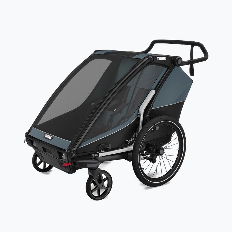 Przyczepka rowerowa dwuosobowa Thule Chariot Cab dark slate 13