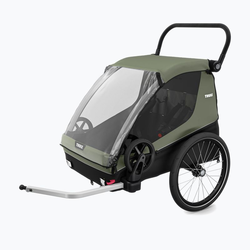Przyczepka rowerowa Thule Courier vintage green 3