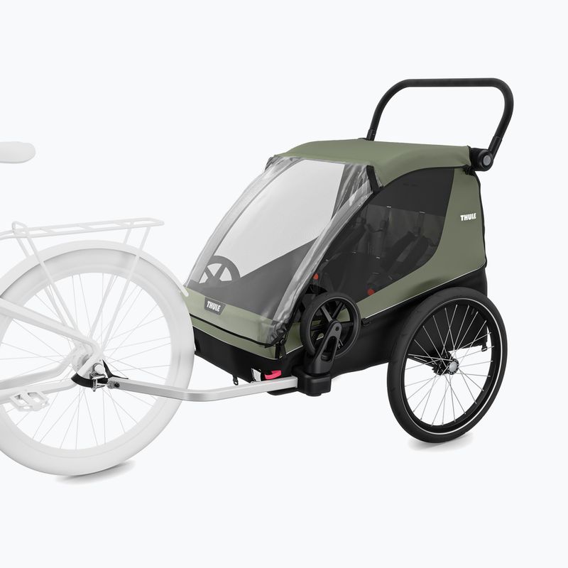 Przyczepka rowerowa Thule Courier vintage green 4