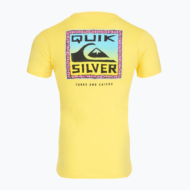 Koszulka męska Quiksilver Ndthoughtturksc yellow/pink/blue/black/green/grey 2