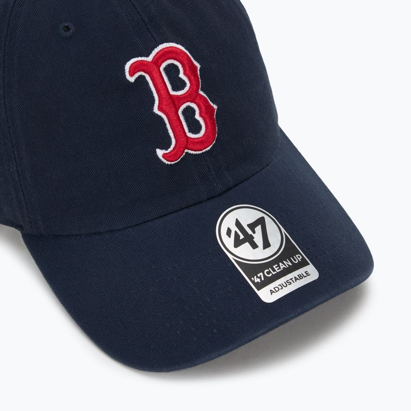 Czapka z daszkiem 47 Brand MLB Boston Red Sox CLEAN UP navy 3