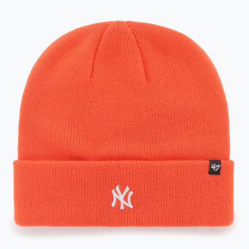 Czapka zimowa 47 Brand MLB New York Yankees Centerfield orange