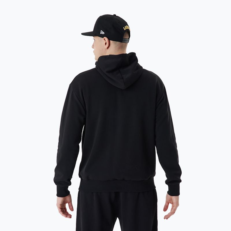 Bluza męska New Era Team Script OS Hoody Los Angeles Lakers black 2