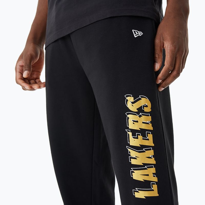 Spodnie męskie New Era NBA Team Script Jogger Los Angeles Lakers black 5