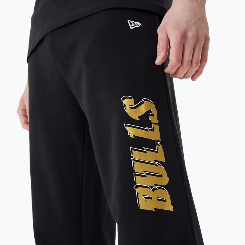 Spodnie męskie New Era NBA Team Script Jogger Chicago Bulls black 5