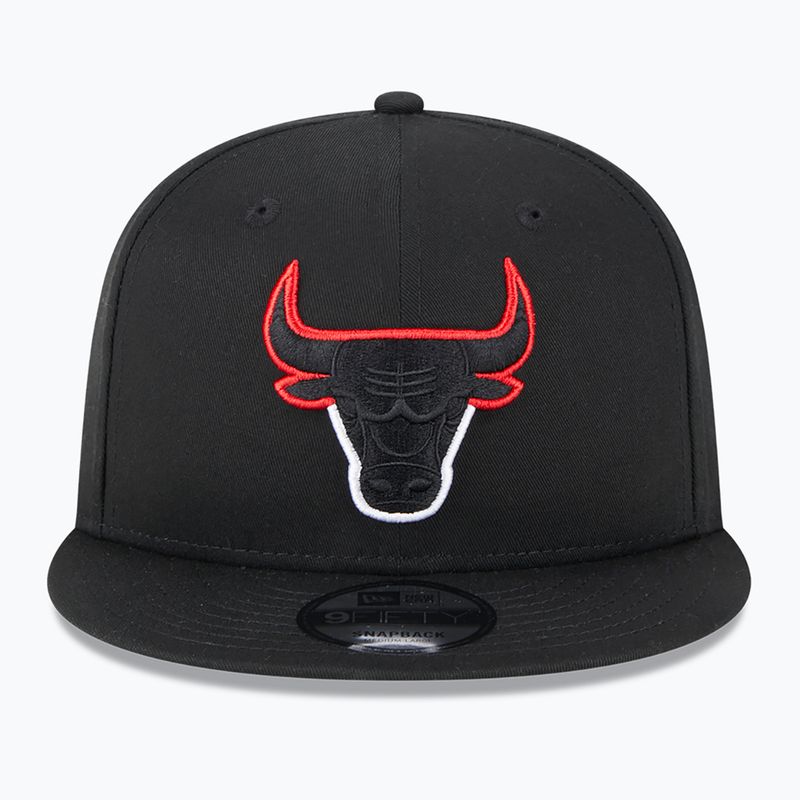 Czapka z daszkiem New Era Split Logo 9Fifty Chicago Bulls black 3
