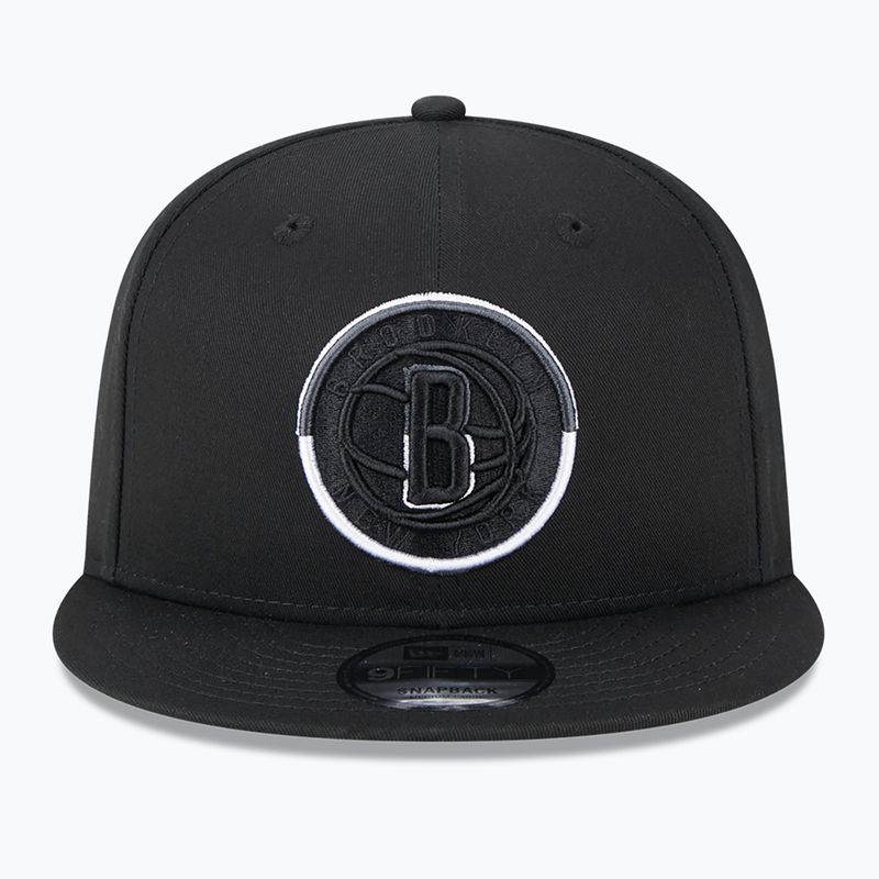 Czapka z daszkiem New Era Split Logo 9Fifty Brooklyn Nets black 3