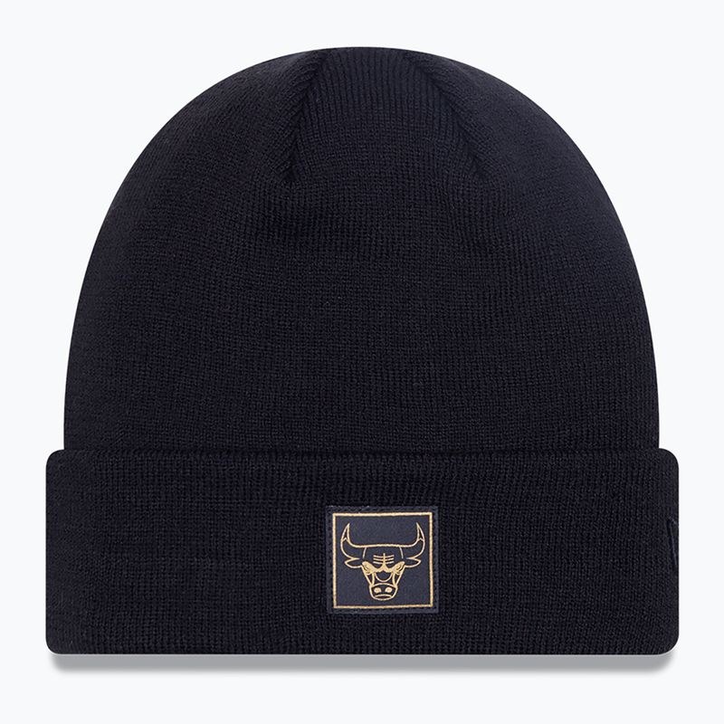 Czapka zimowa New Era Metalic Badge Cuff Knit Chicago Bulls black