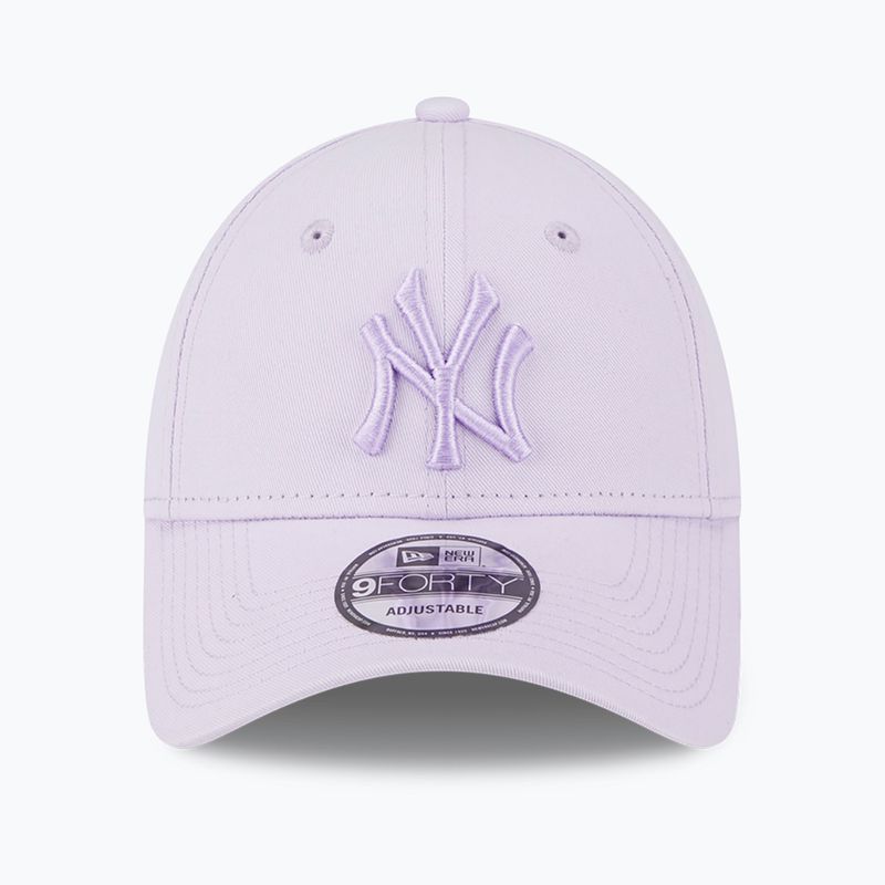 Czapka z daszkiem damska New Era League Essential 9Forty New York Yankees pastel purple 3