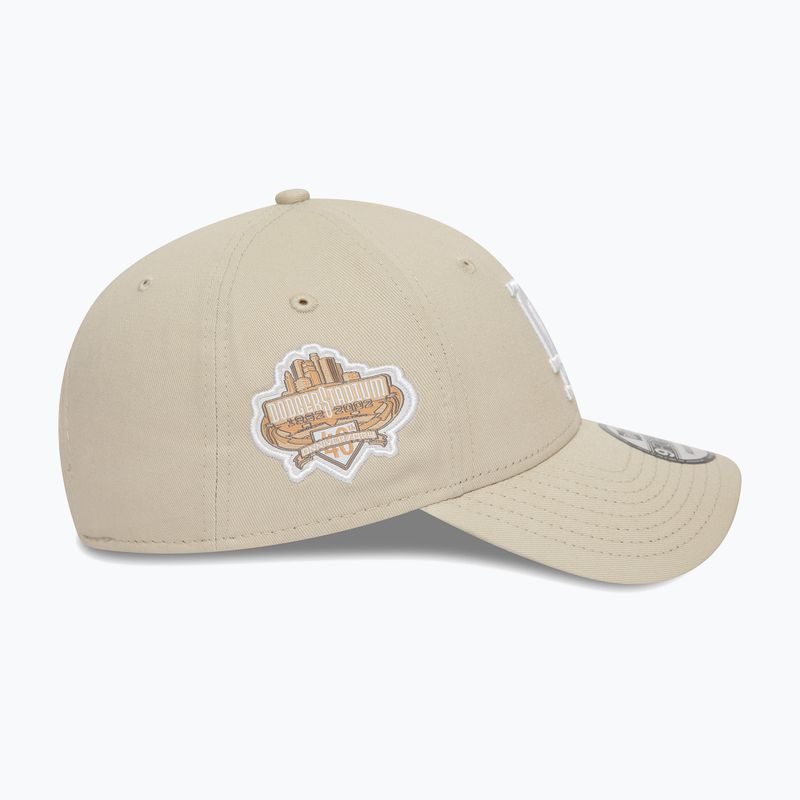 Czapka z daszkiem męska New Era Side Patch 9Forty Los Angeles Dodgers light beige 4