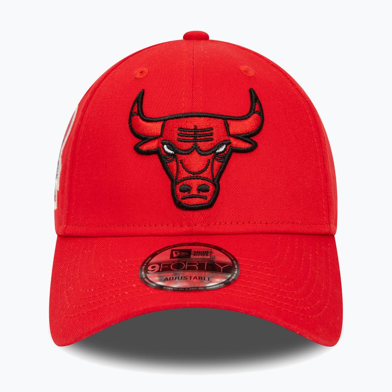 Czapka z daszkiem męska New Era Side Patch 9Forty Chicago Bulls red 3