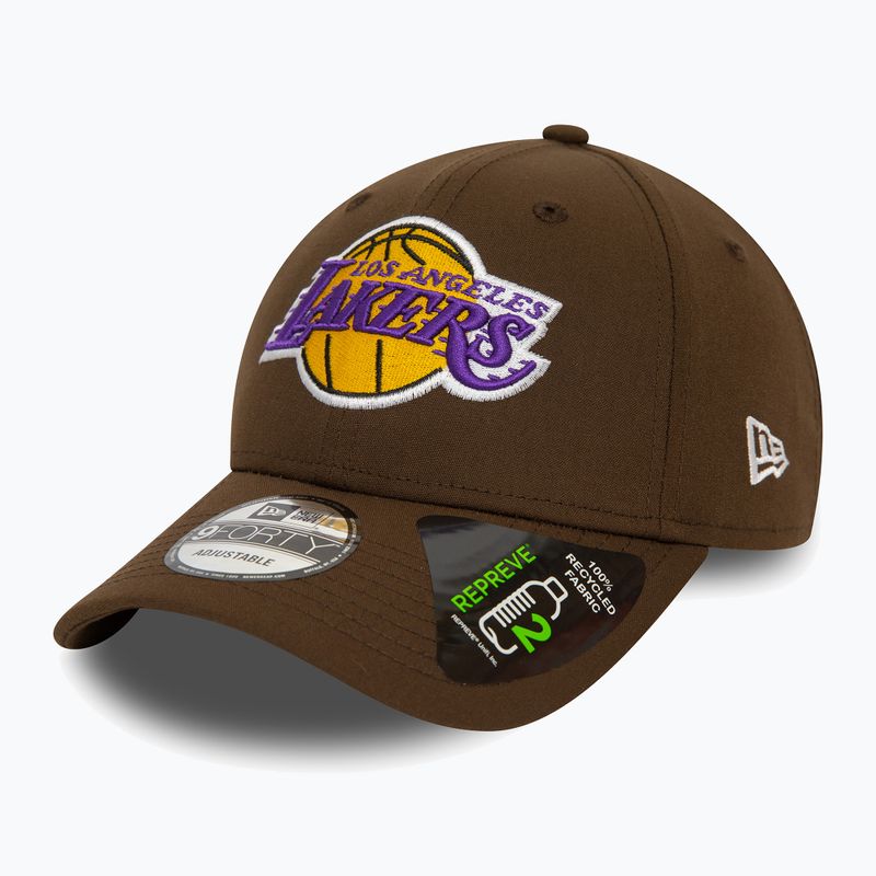 Czapka z daszkiem męska New Era Repreve 9Forty Los Angeles Lakers dark brown 2