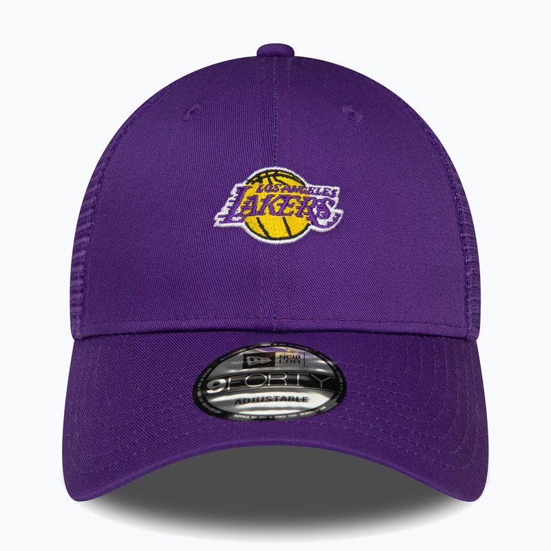 Czapka z daszkiem męska New Era Home Field 9Forty Trucker Los Angeles Lakers purple 3