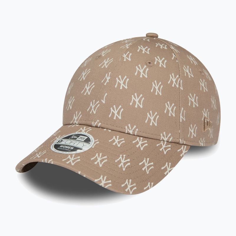 Czapka z daszkiem damska New Era Monogram 9Forty New York Yankees pastel brown 2