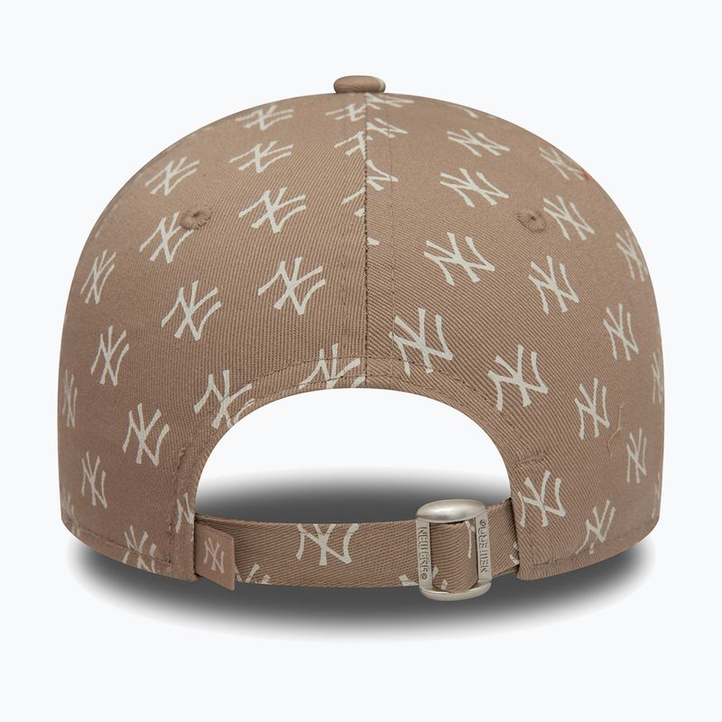 Czapka z daszkiem damska New Era Monogram 9Forty New York Yankees pastel brown 4