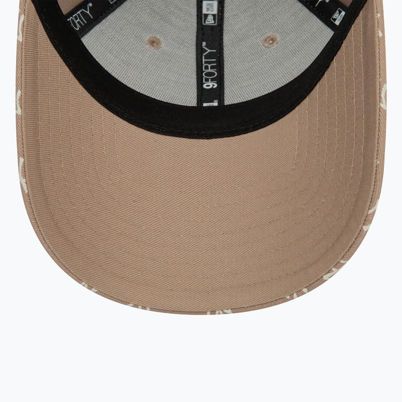 Czapka z daszkiem damska New Era Monogram 9Forty New York Yankees pastel brown 5