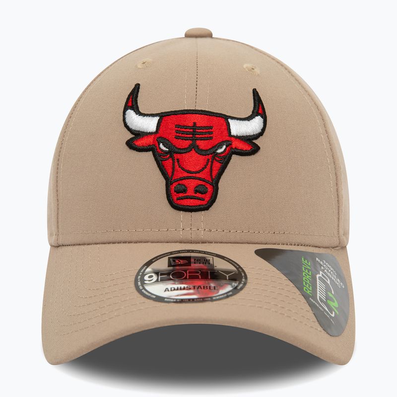 Czapka z daszkiem męska New Era Repreve 9Forty Chicago Bulls pastel brown 2