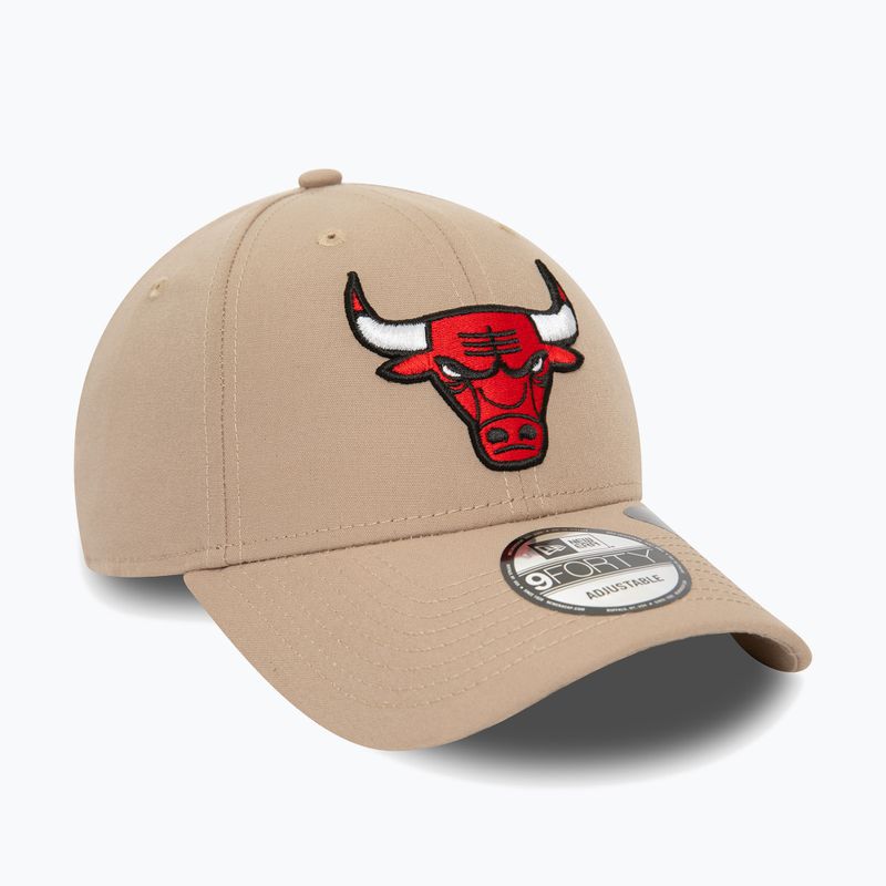 Czapka z daszkiem męska New Era Repreve 9Forty Chicago Bulls pastel brown 3