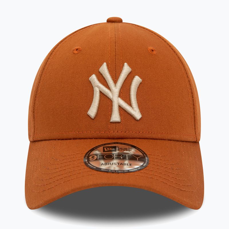 Czapka z daszkiem męska New Era League Essential 9Forty New York Yankees med brown 3