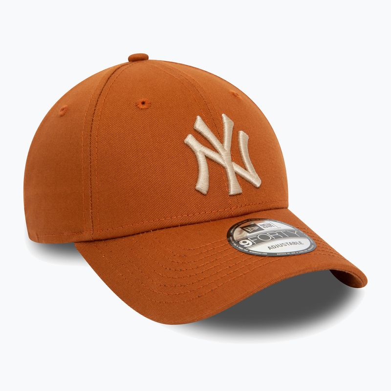 Czapka z daszkiem męska New Era League Essential 9Forty New York Yankees med brown