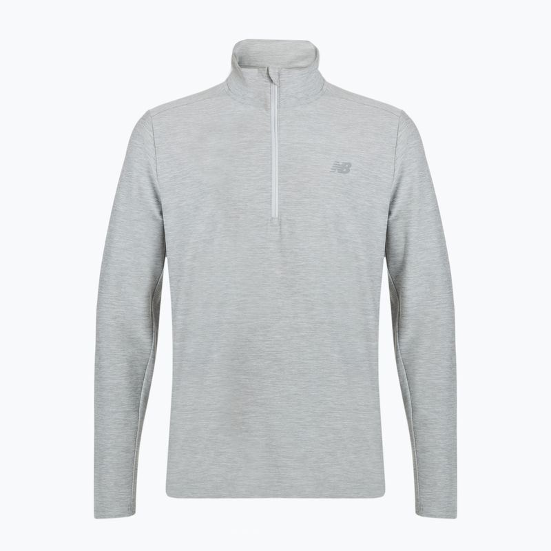 Bluza do biegania męska New Balance Space Dye 1/4 Zip grey 6