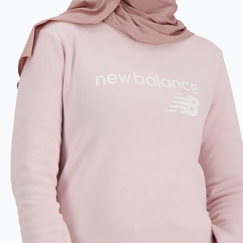 Bluza damska New Balance Classic Core Fleece Crew stone pink 5