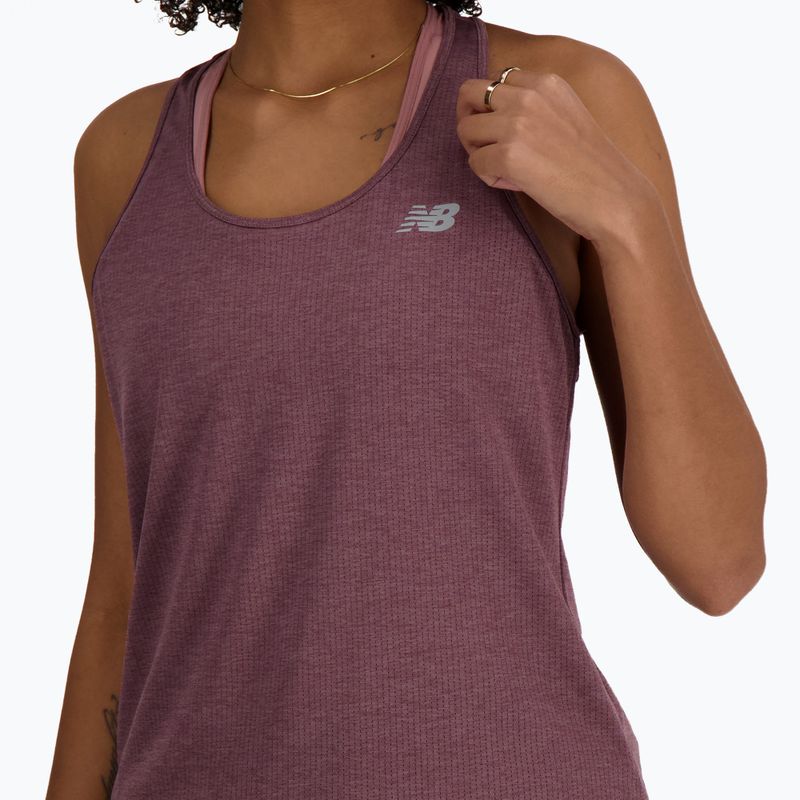 Koszulka damska New Balance Athletics Tank licorice heather 6