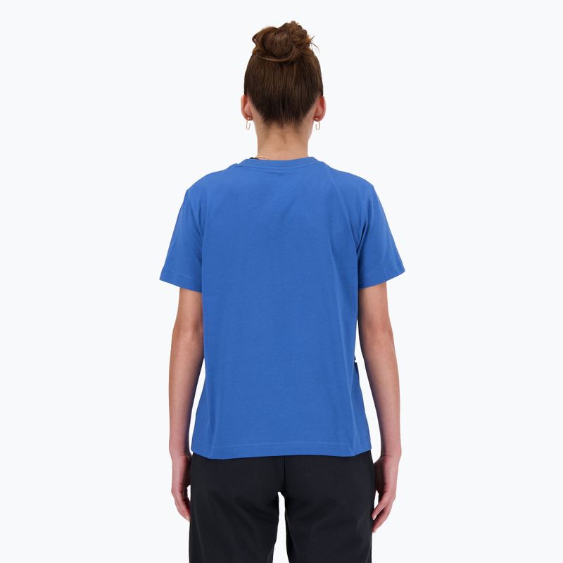 Koszulka damska New Balance Jersey Stacked Logo T-Shirt blueagat 3