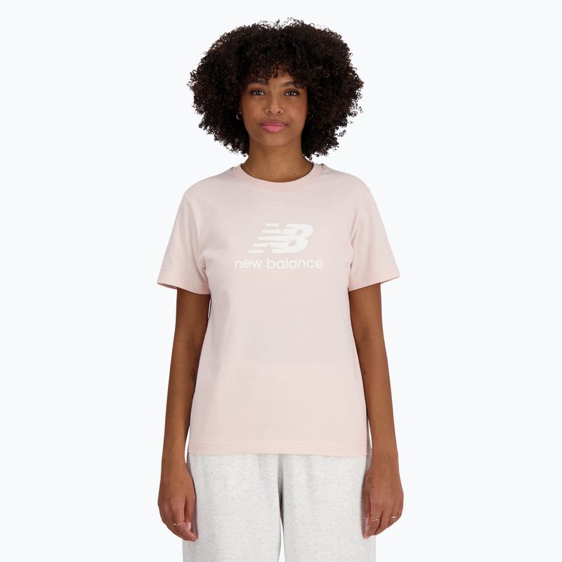 Koszulka damska New Balance Jersey Stacked Logo T-Shirt quartzpi