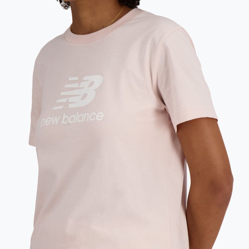 Koszulka damska New Balance Jersey Stacked Logo T-Shirt quartzpi 4