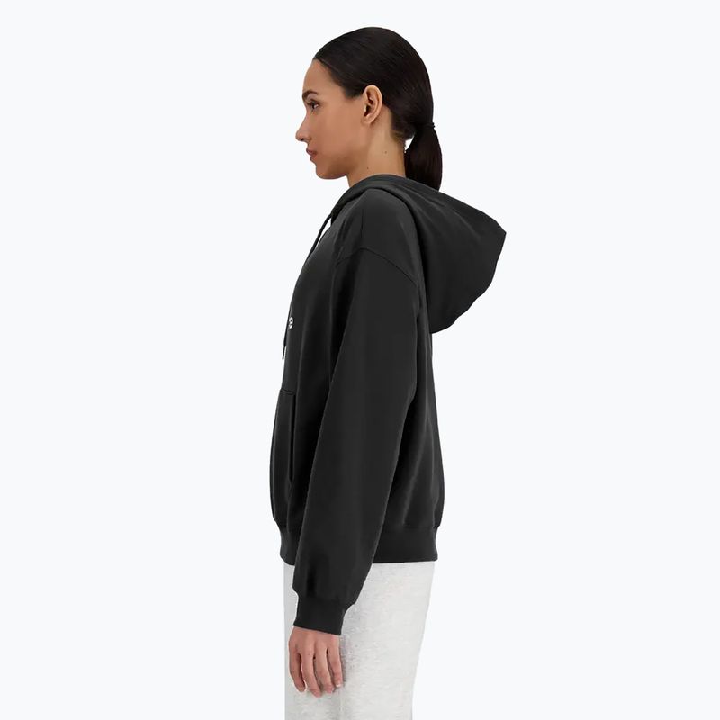 Bluza damska New Balance French Terry Stacked Logo Hoodie black 3