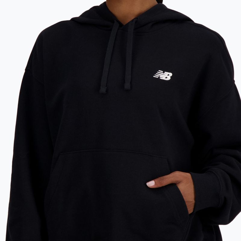 Bluza damska New Balance French Terry Small Logo Hoodie black 4