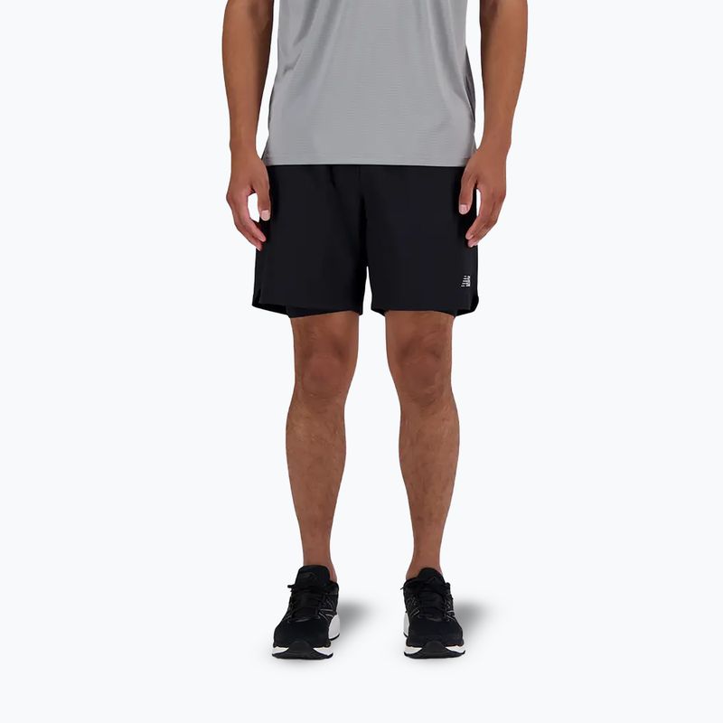 Spodenki męskie New Balance AC Seamless 7" black