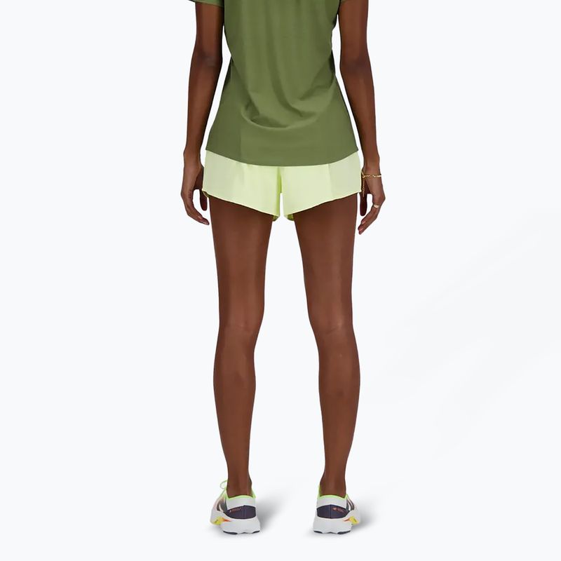 Spodenki damskie New Balance RC Seamless 3" lime light 2