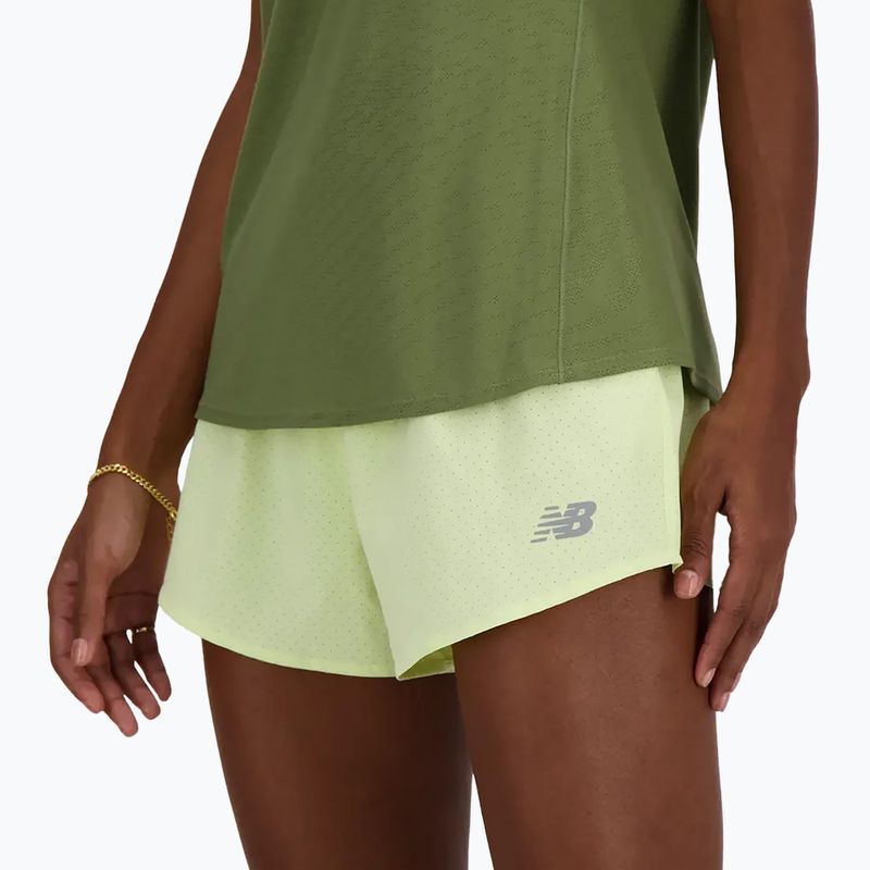 Spodenki damskie New Balance RC Seamless 3" lime light 5