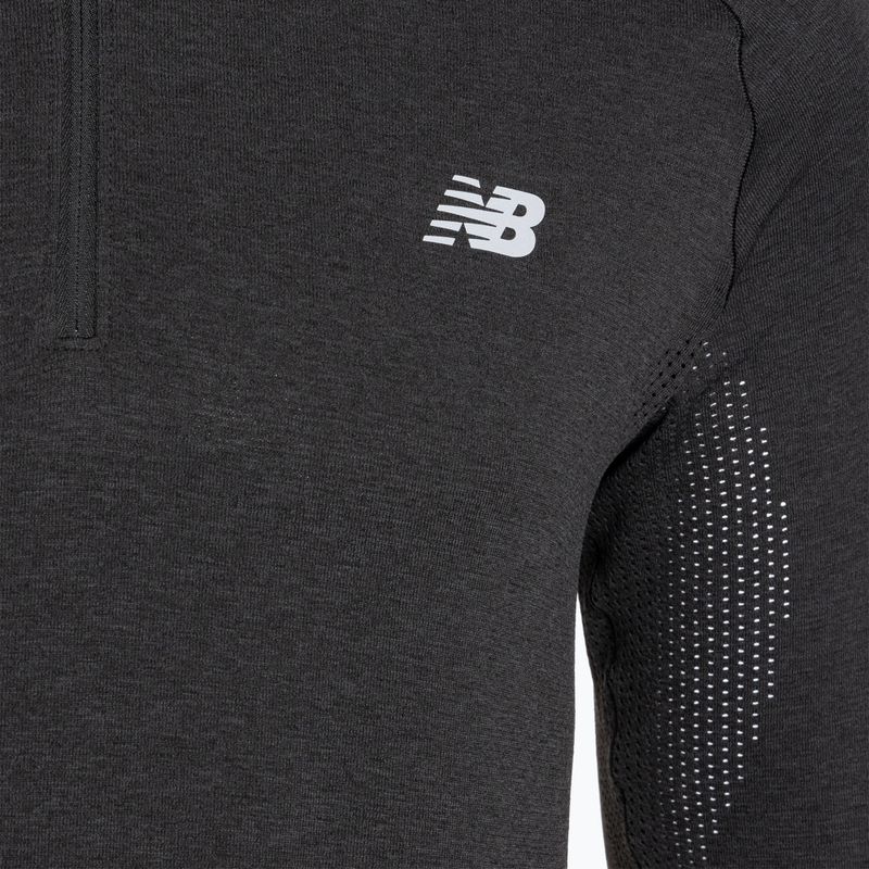 Bluza do biegania męska New Balance Athletics Seamless 1/4 ZIP black 3