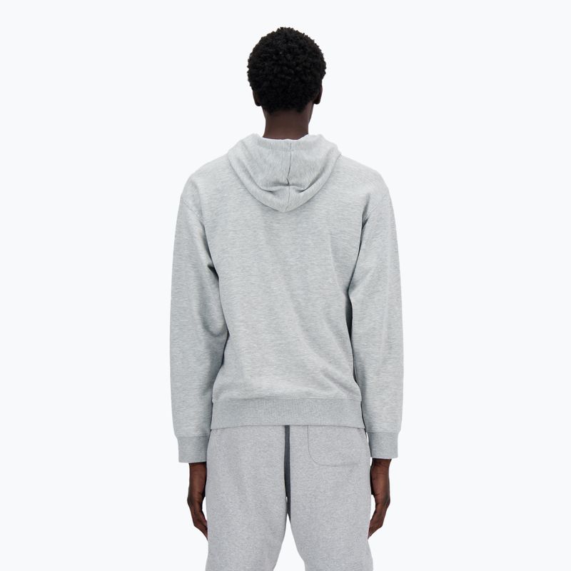 Bluza męska New Balance Stacked Logo French Terry Hoodie athletic grey 2