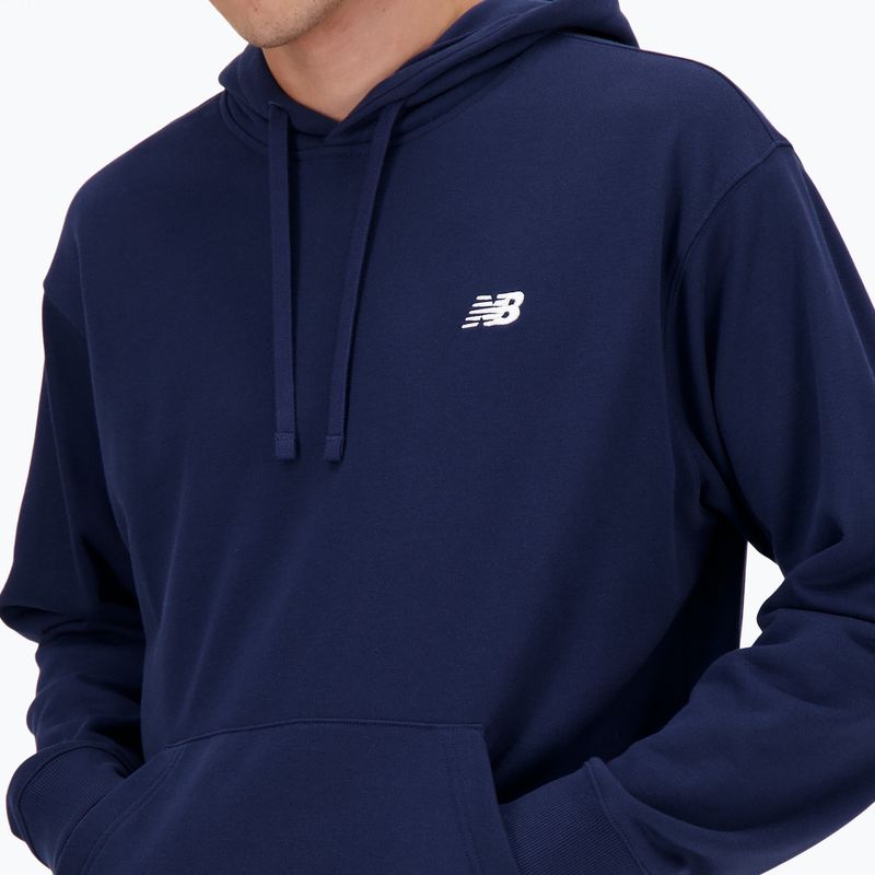 Bluza męska New Balance Small Logo French Terry Hoodie nb navy 4