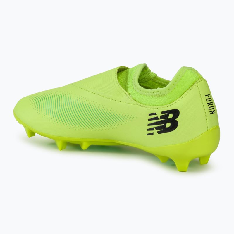 Buty piłkarskie męskie New Balance Furon Dispatch V7+ FG bleached lime glo 3